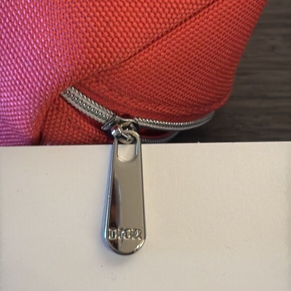 Dior Coral‎ Canvas Cosmetic Vanity Case Travel Jewelry Makeup Organizer - Picture 7 of 12